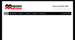 Desktop Screenshot of maynesmarine.com.au