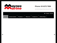 Tablet Screenshot of maynesmarine.com.au